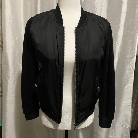 Forever 21 bomber jacket with cotton sleeves - Picture 1 of 3